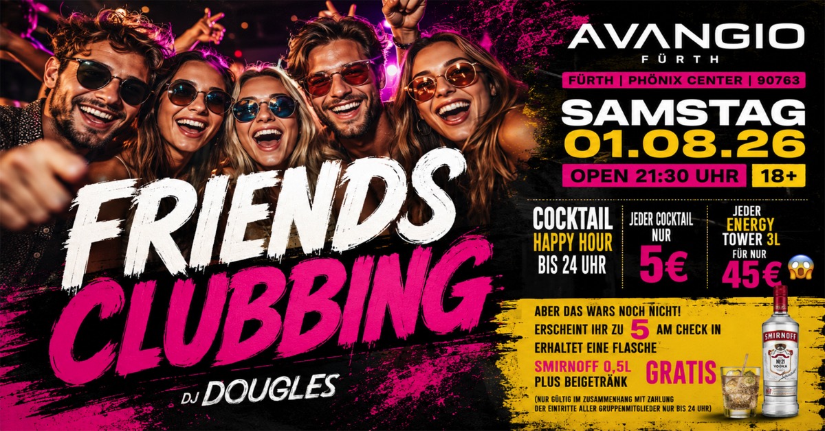 Friends Clubbing